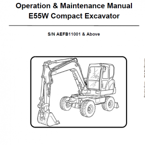 Bobcat E55W Excavator Repair Service Manual - Image 3