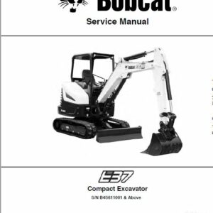 Bobcat E37 Excavator Repair Service Manual - Image 1