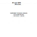 John Deere 40, 4000 Winches Component Technical Manual (CTM25)