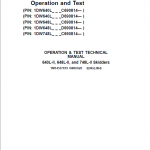 John Deere 640L-II, 648L-II, 748L-II Skidder Repair Manual (S.N C690814 & D690814 - ) - Image 2