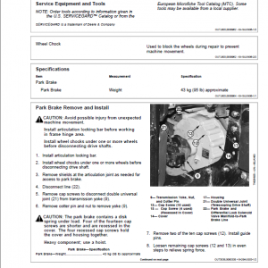 John Deere 640G-III, 648G-III, 460D, 460DG Skidder Repair Manual (S.N after 604614 -) - Image 5