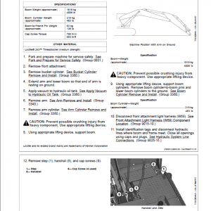 John Deere 2654G, 2654GLC Swing Excavator Repair Technical Manual (S.N after F260001 - ) - Image 5