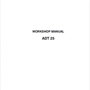 Astra ADT25 Dump Truck Repair Service Manual