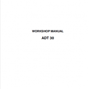 Astra ADT30 Dump Truck Repair Service Manual