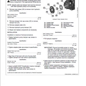 John Deere 909MH Harvester Repair Manual (S.N C271505 - C317981 & D271505 - D317981) - Image 5