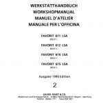 Fendt 600, 610, 611, 612, 614, 615 Favorit LS LSA Tractors Workshop Repair Manual - Image 2