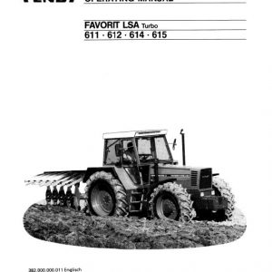 Fendt 600, 610, 611, 612, 614, 615 Favorit LS LSA Tractors Workshop Repair Manual - Image 5