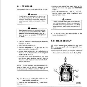 Fiatallis FL5, FL5B, FD5 Crawler Loader Repair Service Manual - Image 4