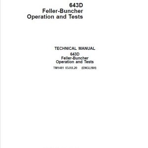 John Deere 643D Feller Buncher Repair Technical Manual - Image 2