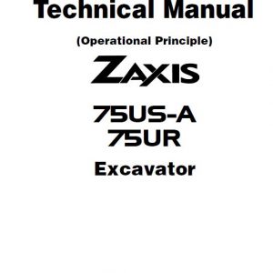 Hitachi ZAXIS 75US-A, 75 UR Excavator Repair Service Manual - Image 2