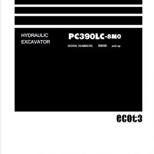 Komatsu PC390LC-8M0 Excavator Repair Service Manual