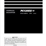Komatsu PC138US-11 Excavator Repair Service Manual - Image 2