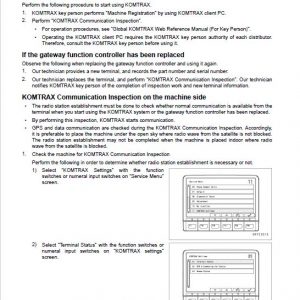 Komatsu PC490LC-11 Excavator Repair Service Manual - Image 4