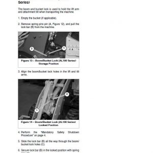 Gehl AL 140 Articulated Loader Repair Service Manual - Image 4