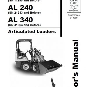 Gehl AL 240 Articulated Loader Repair Service Manual - Image 3