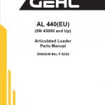 Gehl AL 440 Articulated Loader Repair Service Manual - Image 2