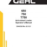 Gehl AL 750 Articulated Loader Repair Service Manual - Image 2