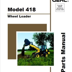 Gehl 418 Wheel Loader Operators and Parts Manual - Image 2