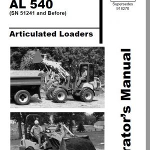 Gehl AL 540 Articulated Loader Repair Service Manual - Image 3