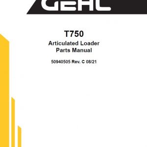 Gehl AL T750 Articulated Loader Repair Service Manual - Image 4