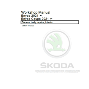 SKODA ENYAQ (5A, 5AC, 5AZ) Repair Service Manual