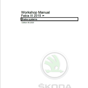 SKODA FABIA III (NJ) Repair Service Manual