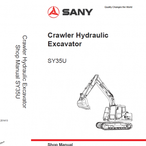 Sany SY35U, SY35C Hydraulic Excavator Repair Service Manual