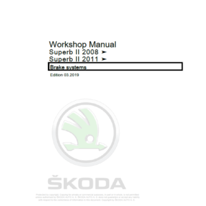 SKODA SUPERB II (3T, 3T0, 68, 37) Repair Service Manual