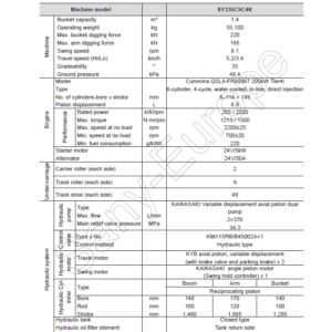 Sany SY335C Hydraulic Excavator Repair Service Manual - Image 2