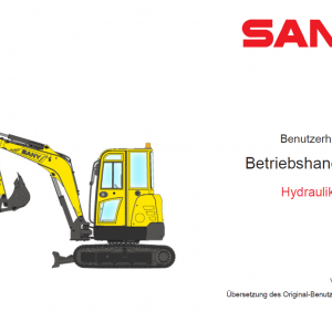 Sany SY26U Hydraulic Excavator Repair Service Manual - Image 2