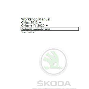 SKODA CITIGO (NF) Repair Service Manual