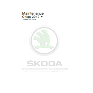 SKODA CITIGO (NF) Repair Service Manual - Image 2