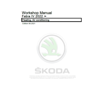 SKODA FABIA IV (PJ) Repair Service Manual - Image 2