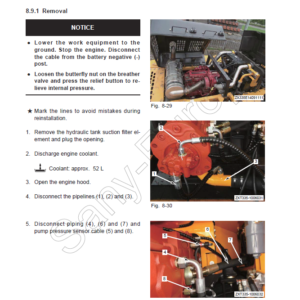 Sany SY335C Hydraulic Excavator Repair Service Manual - Image 5