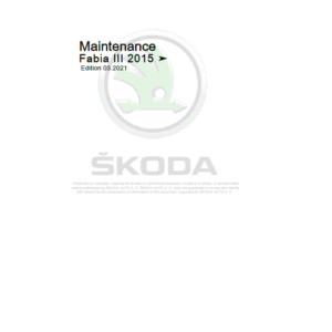 SKODA FABIA III (NJ) Repair Service Manual - Image 2