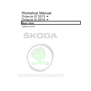 SKODA OCTAVIA III (5E, NL, NR) Repair Service Manual - Image 2