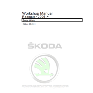 SKODA ROOMSTER (5J, 5J0) Repair Service Manual - Image 2