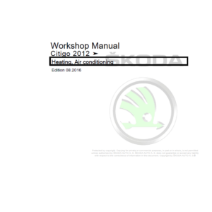 SKODA CITIGO (NF) Repair Service Manual - Image 3