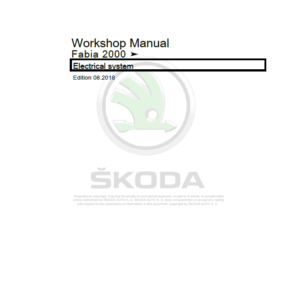 SKODA FABIA (6Y) Repair Service Manual - Image 3