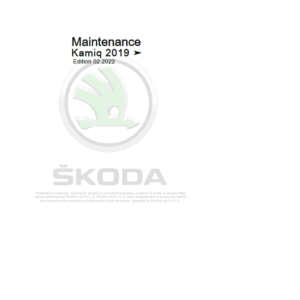 SKODA KAMIQ (NW) Repair Service Manual - Image 3