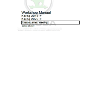 SKODA KAROQ (NU) Repair Service Manual - Image 3