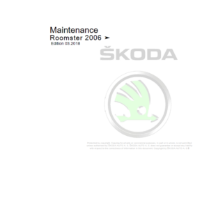 SKODA ROOMSTER (5J, 5J0) Repair Service Manual - Image 3