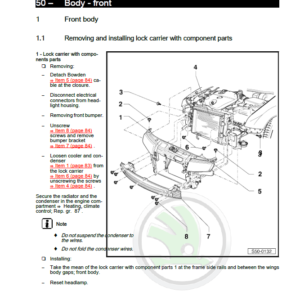 SKODA FABIA (6Y) Repair Service Manual - Image 5