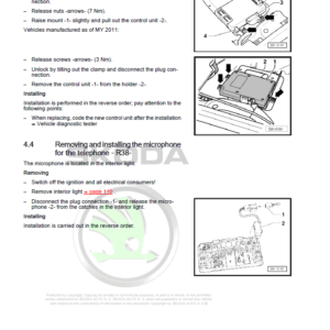 SKODA FABIA II (54) Repair Service Manual - Image 5