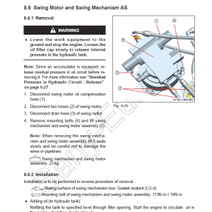 Sany SY16C Hydraulic Excavator Repair Service Manual - Image 5