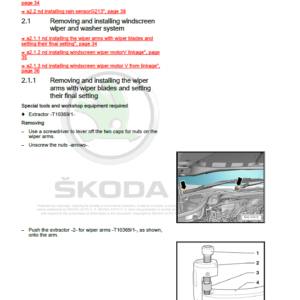 SKODA RAPID (NA, NK) Repair Service Manual - Image 5