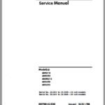 Toyota 6BRU18, 6BRU23, 6BDRU15, 6BSU20, 6BSU25 Electric Forklift Repair Manual