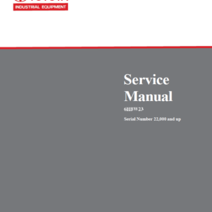 Toyota 6HBW23 Powered Pallet Walkie Service Repair Manual