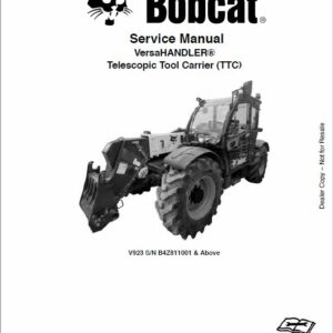 Bobcat V923 versaHANDLER Telescopic Service Repair Manual