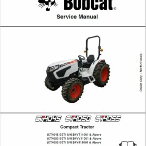 Bobcat CT4045, CT4050, CT4055 Compact Tractor Service Repair Manual